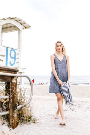 Latitude Linen Dress | Denim