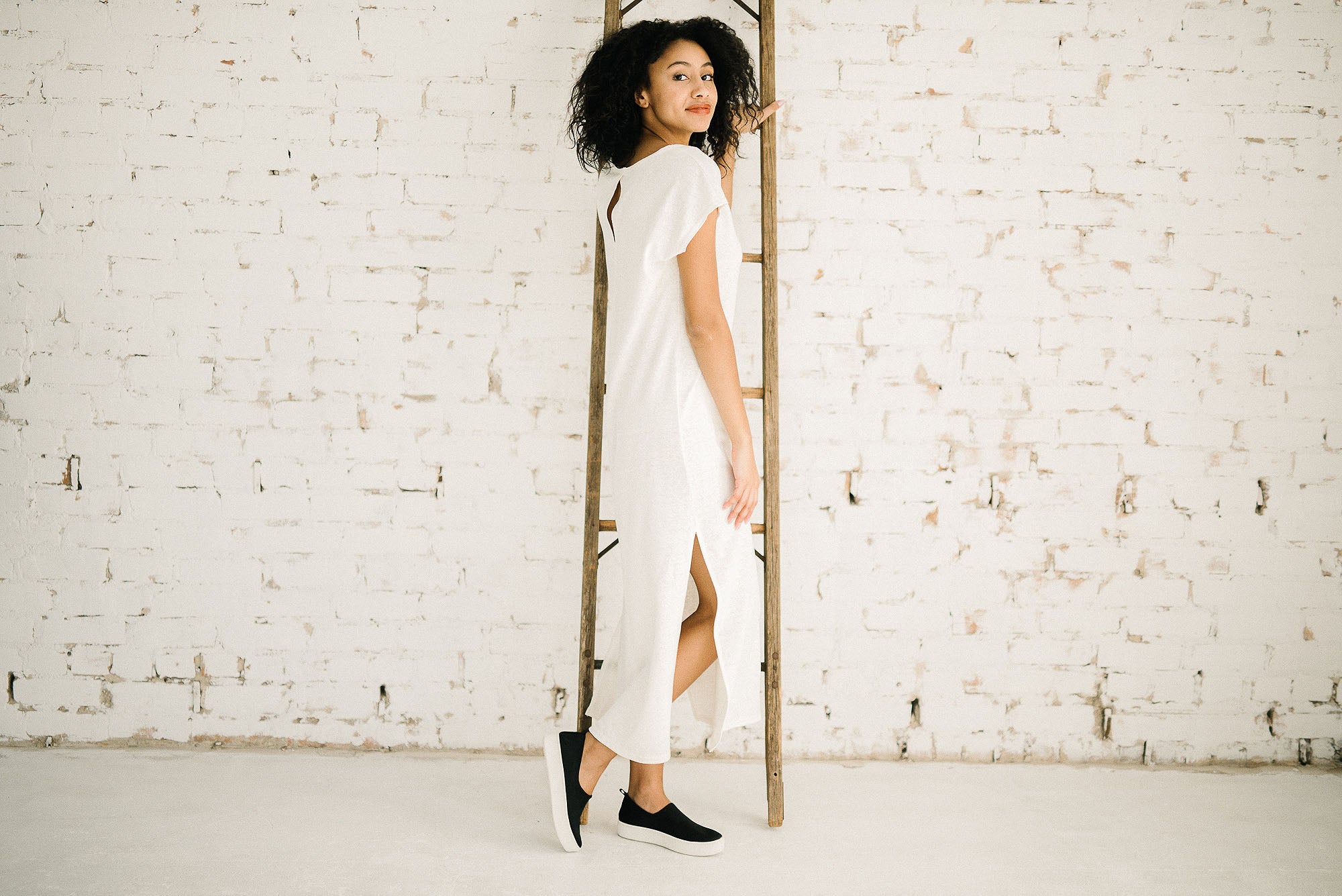 Della Reversible Dress | Ivory