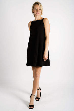 Sadie Square Neck Dress | Black