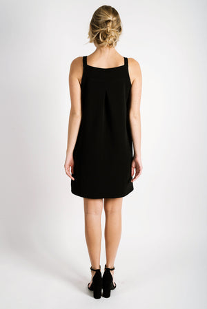 Sadie Square Neck Dress | Black