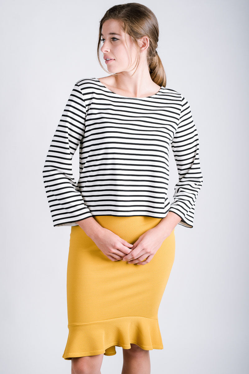 Bell Sleeve Boxy Top