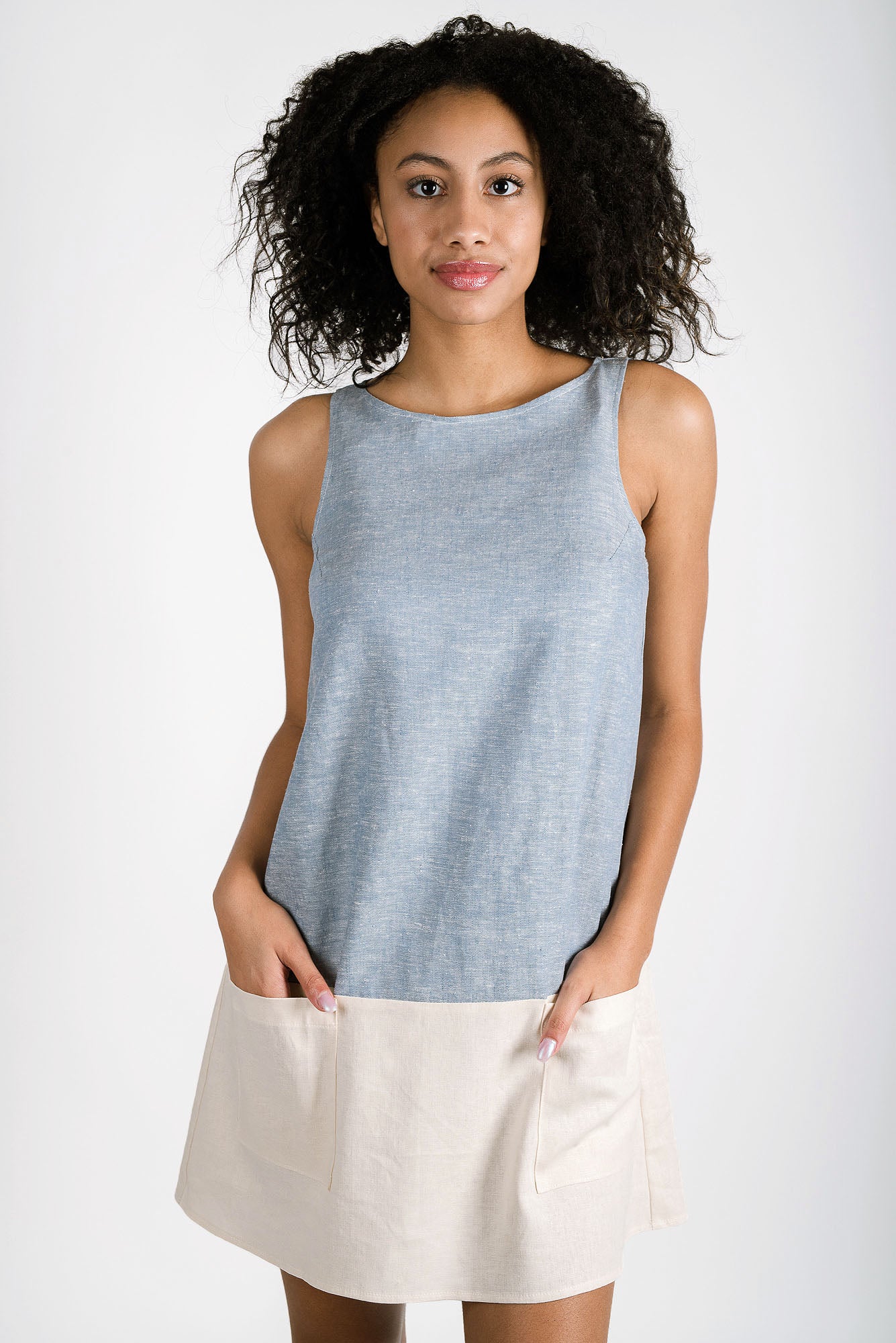 Shirley Linen Dress | Chambray