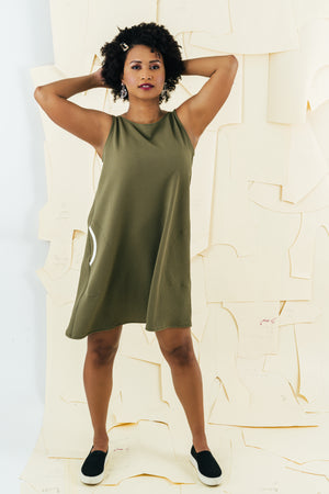 Chelsea Swing Dress | Olive