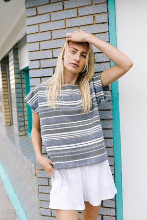 Boardwalk Top | Ombre Stripe