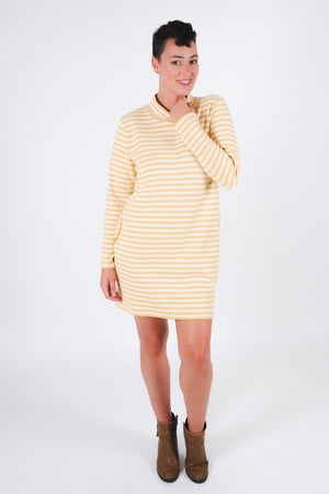 Traveller Dress | Ochre Stripe