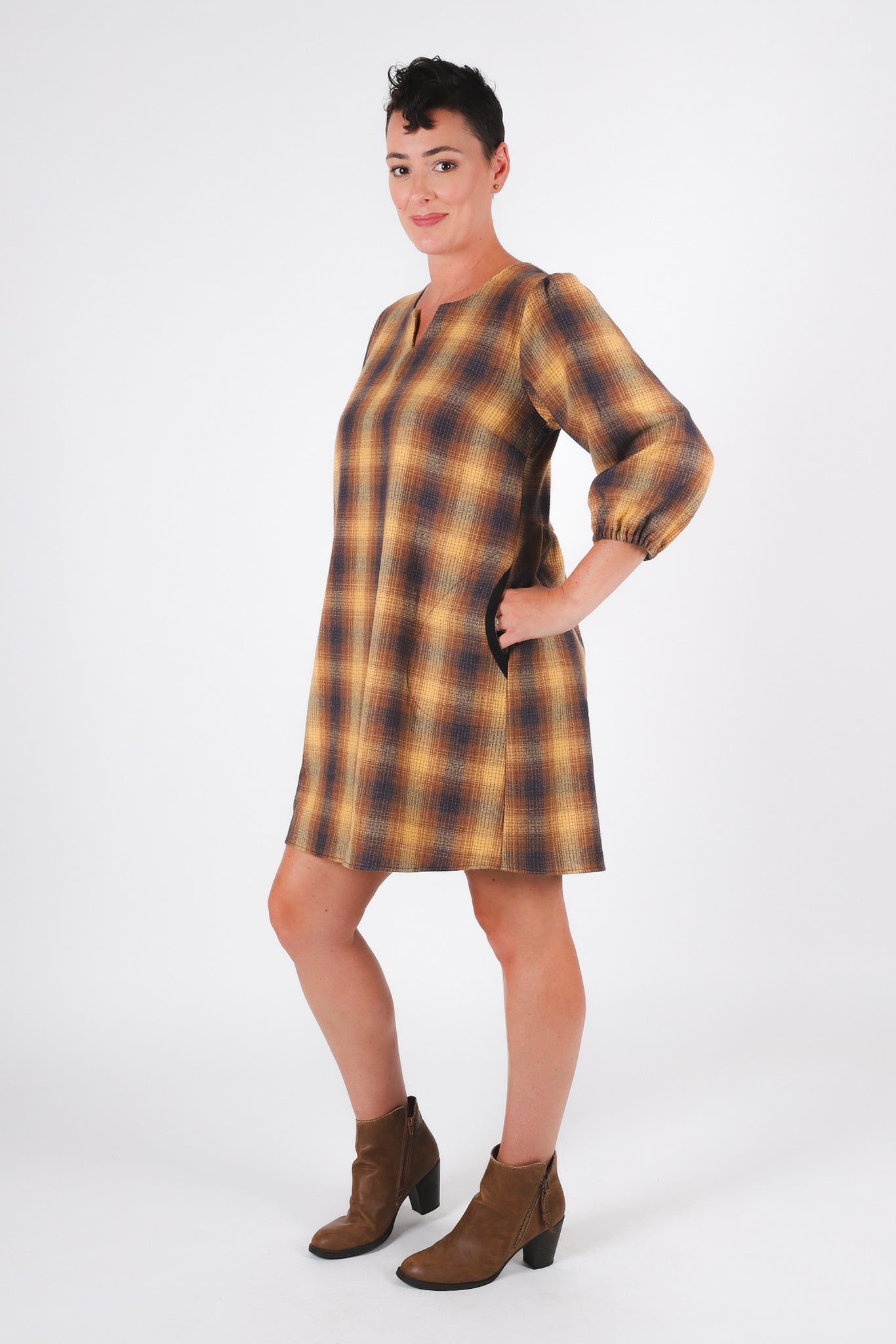 Happiness Dress | Bark Plaid