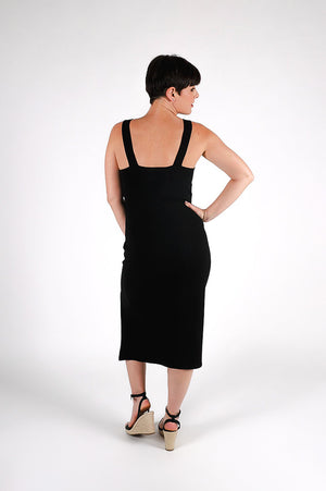 Take A Plunge V-Dress | Black