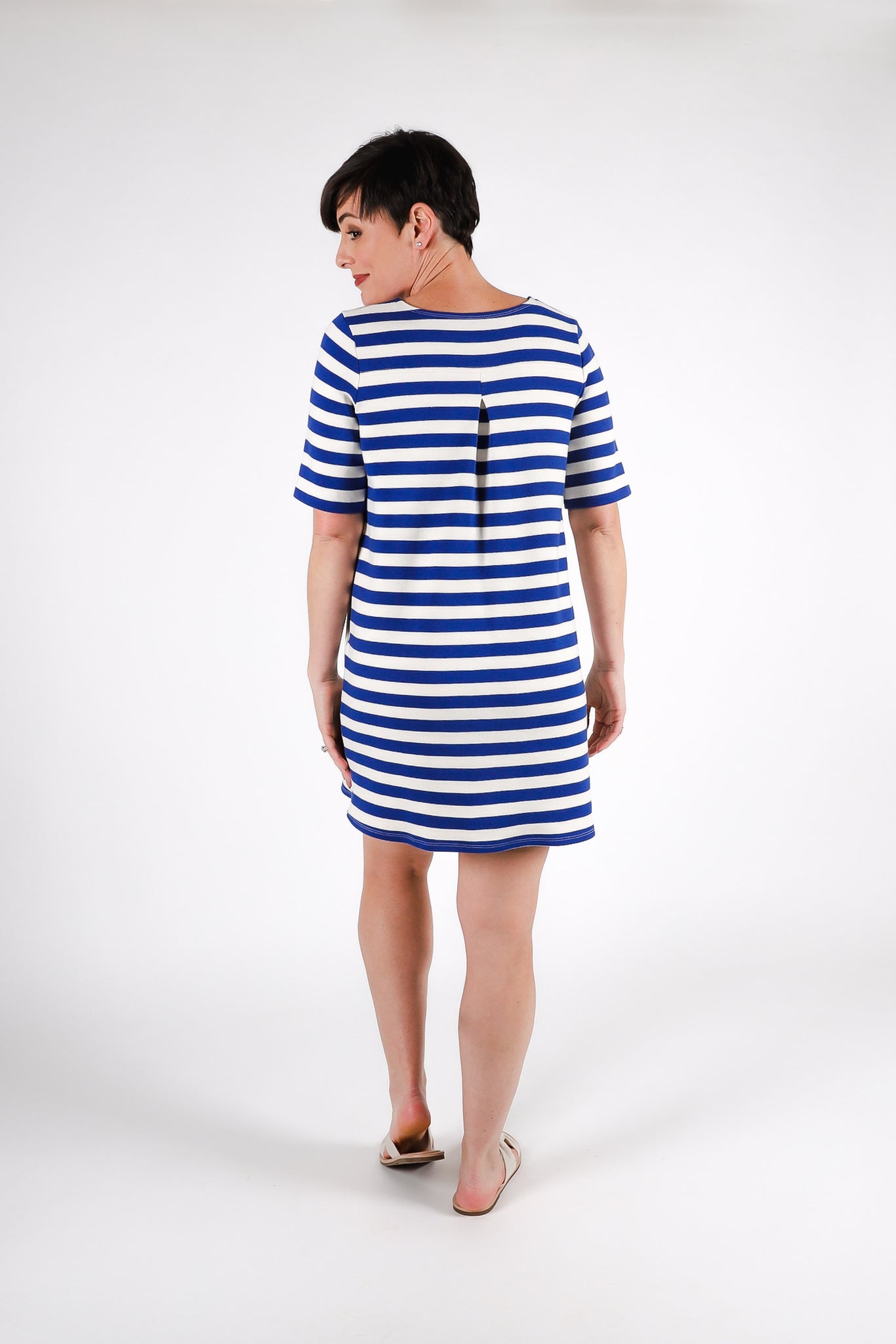 Weekender Dress | Cobalt Stripe